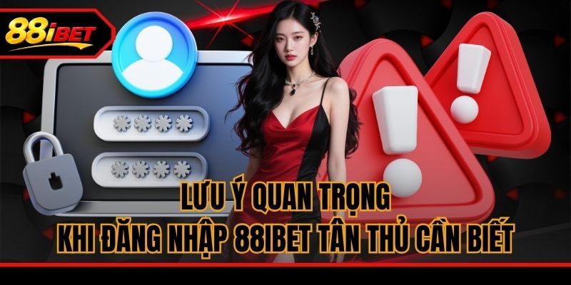 Lưu ý quan trọng khi đăng nhập 88ibet tân thủ cần biết